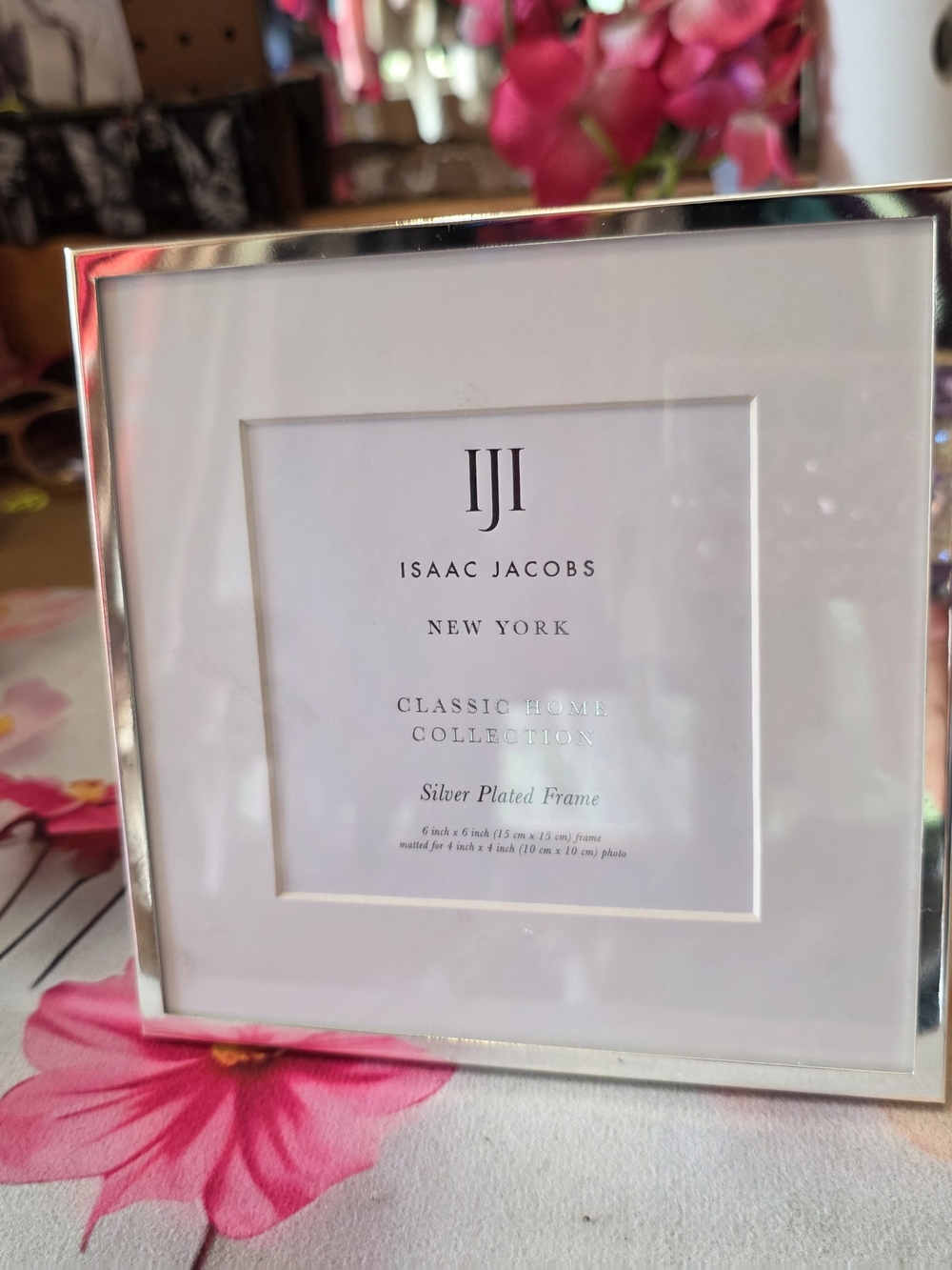 Silver Plated Photo Frame - White Mat